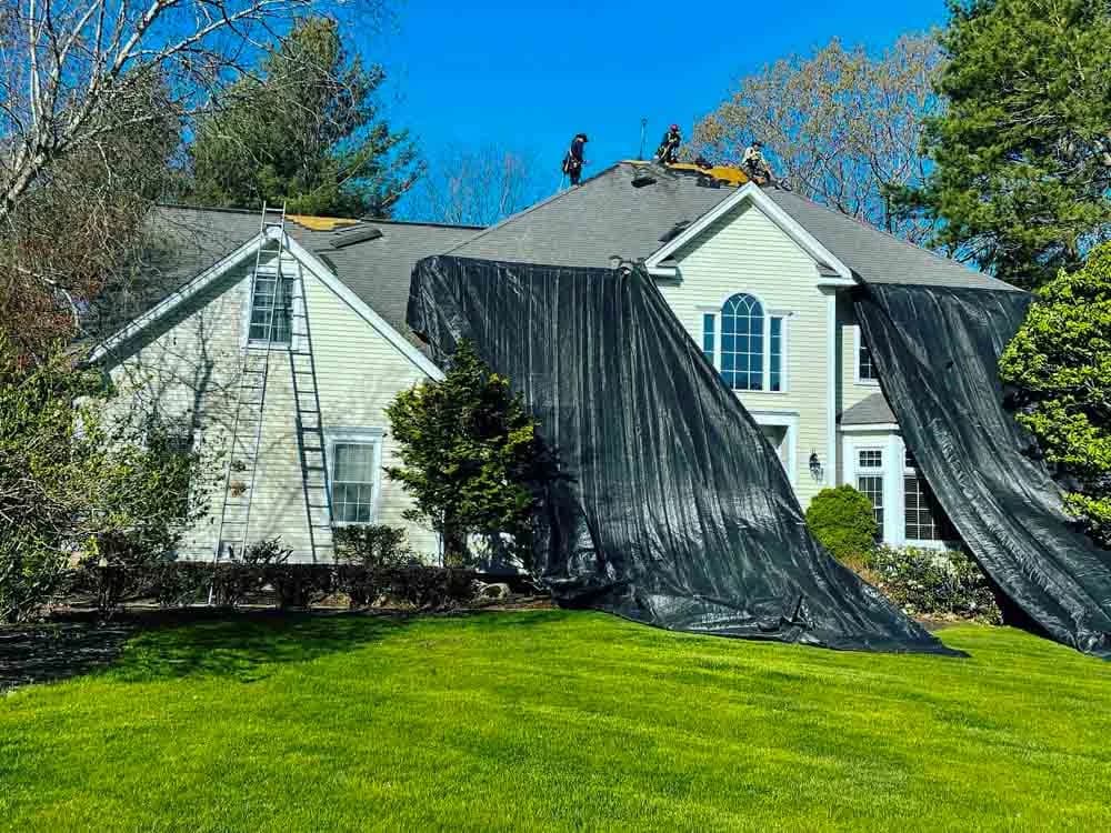 Completed roof installation Completed roof installation